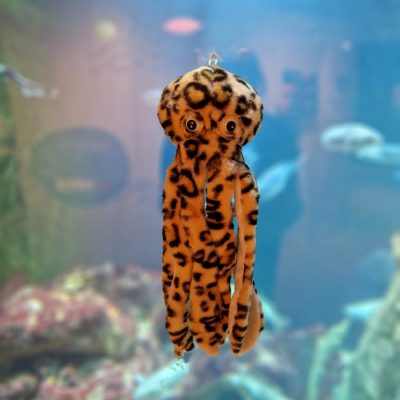 Peluche pieuvre léopard
